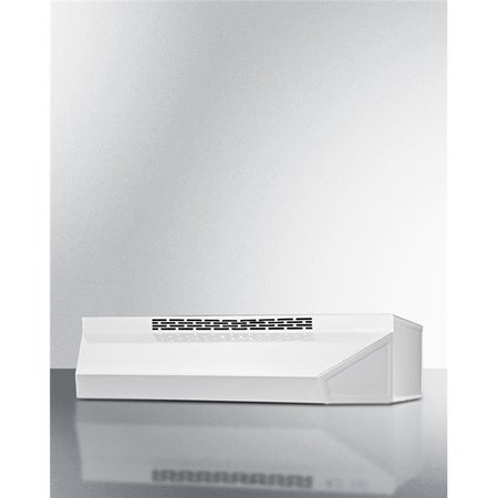 SUMMIT APPLIANCE Summit Appliance ADAH1618W 18 in. Wide ADA Compliant Convertible Range Hood for Ducted or Ductless use in White with Remote Wall Switch ADAH1618W